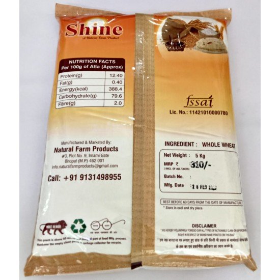 Natural Shine Sharbati Atta 5KG