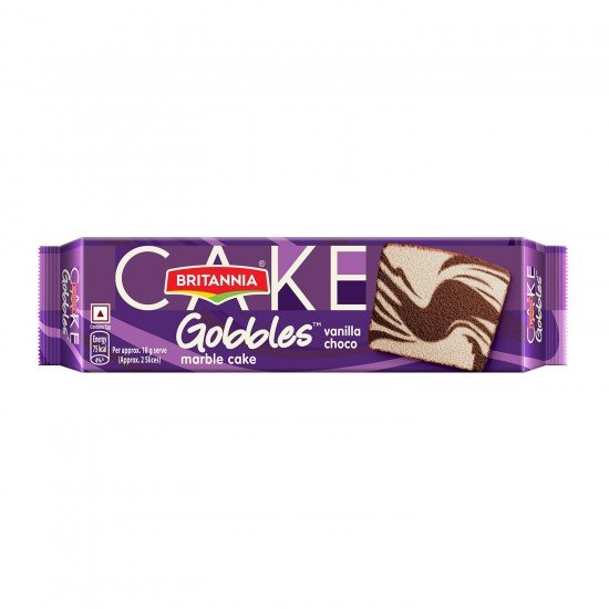 Britannia Gobbles Choco Vanilla Cake , 110G