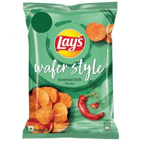 Lay's Wafer Style - Sundried Chilli Potato Chips 23G,10Rs