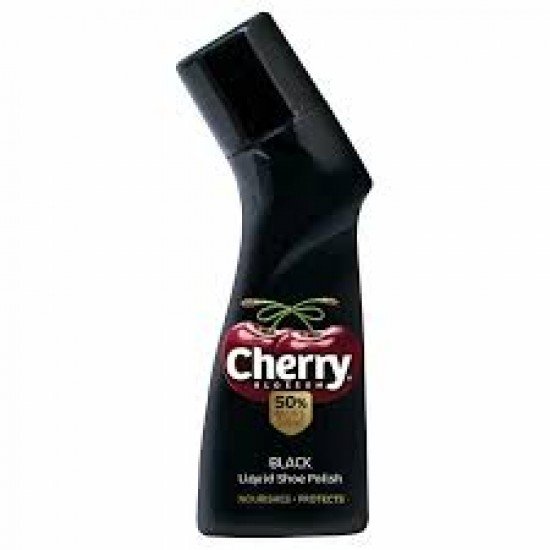 CHERRY BLOSSOM BLACK LIQUID SHOE POLISH 75ML