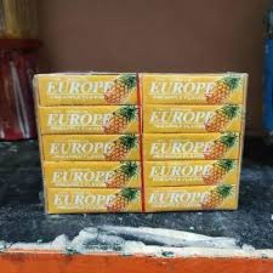 EUROPE  CHEWING GUM  PINEAPPLE 7G