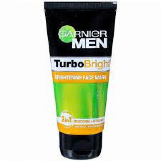 GARNIER MEN TURBO BRIGHT  BRIGHTENING FACE WASH 50G