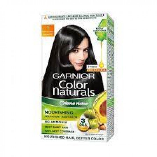 GARNIER COLOUR NATURALS  CREME RICHE NATURAL BLACK 35G