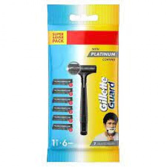 GILLETTE GUARD RAZOR+6CARTRIDGE 