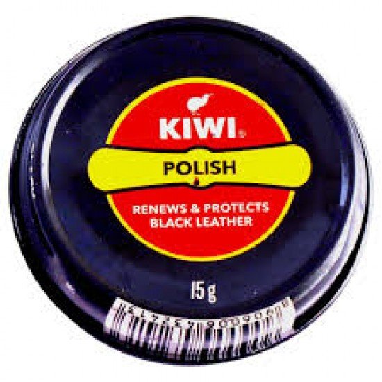 KIWI BLACK LEATHER POLISH 15G