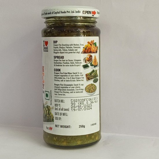 Chings Dragon Fire Chutney 250G