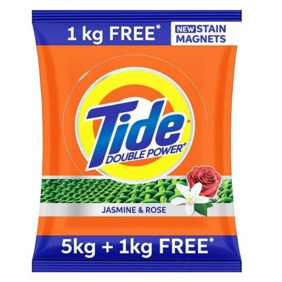 Tide Jasmine & Rose Detergent Powder (4+1) KG 