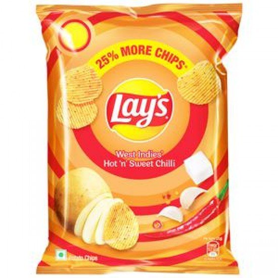 Lays Potato Chips - West Indies' Hot 'N' Sweet Chilli Flavour 73G 