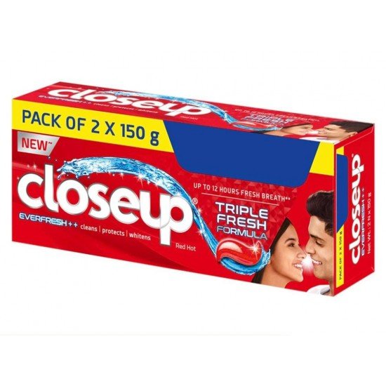 Closeup Everfresh+ Red Hot Gel Toothpaste 300G (150G*2)