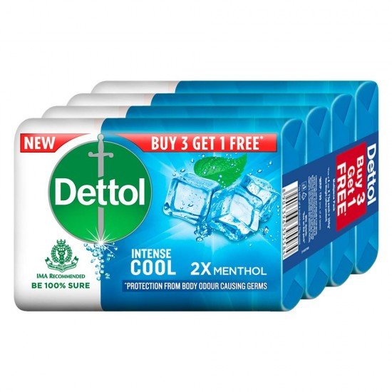 Dettol  Cool Bathing Soap Bar 500G ,(125*4)